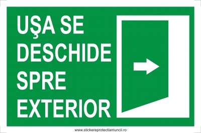Usa se deschide spre exterior